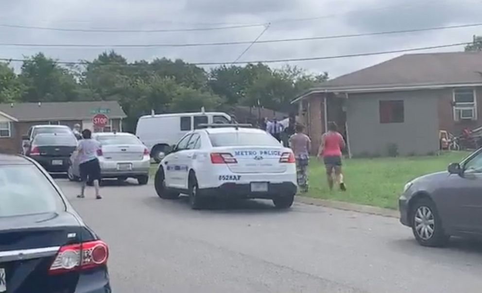 PHOTO: A man and his 12-year-old son were in their driveway at their home near Nashville on Monday, July 22, when ICE agents arrived and tried to arrest the father.