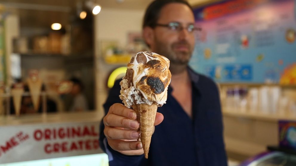 PHOTO: An ice cream cone from Emack and Bolio's featuring a roasted marshmallow topping is pictured here.