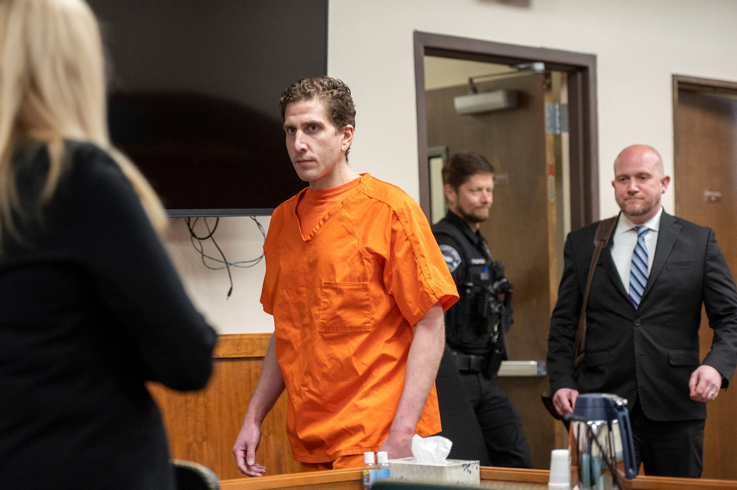 PHOTO: Bryan Kohberger enters the courtroom for his arraignment hearing in Latah County District Court, May 22, 2023, in Moscow, Idaho.
