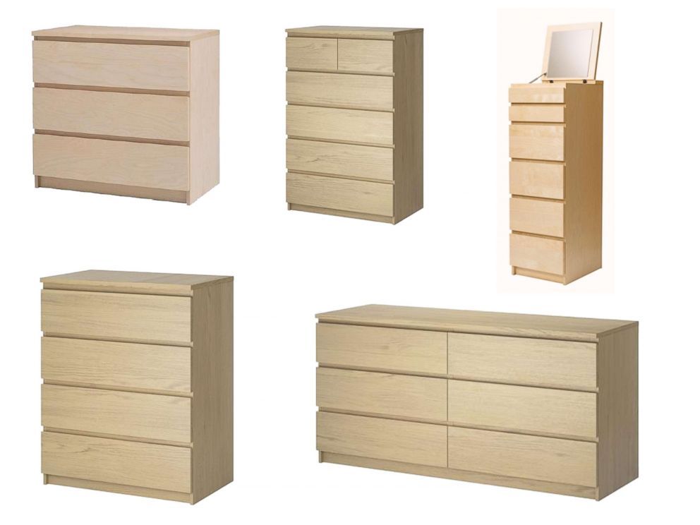 PHOTO: Chests and dressers from Ikea's MALM line have been recalled due to a tipping hazard, according to a release from the Consumer Product Safety Commission on Nov. 21, 2017.