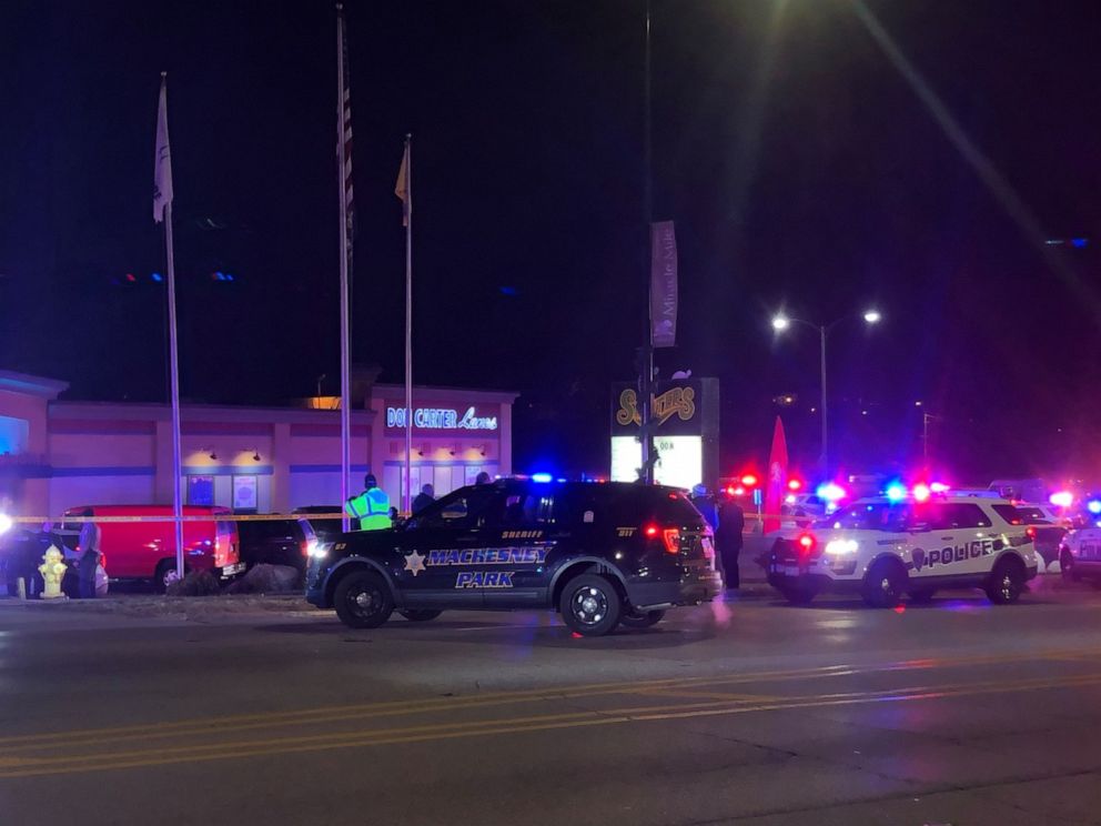 PHOTO: Three people were killed in what police believe was a random shooting at Don Carter Lanes, a bowling alley in Rockford, Ill., on Dec. 26, 2020.