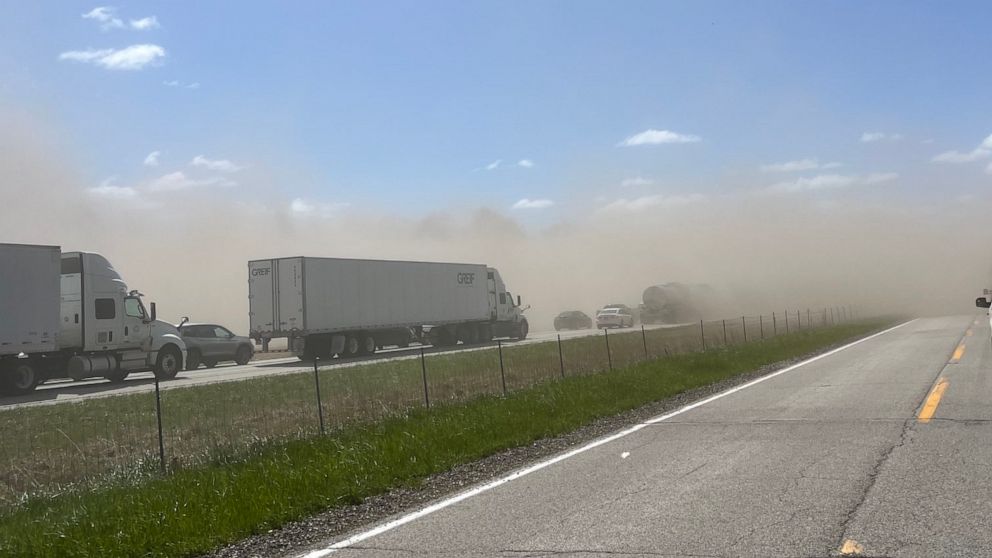 7 killed, dozens injured as dust storm causes major pileup: Officials ...