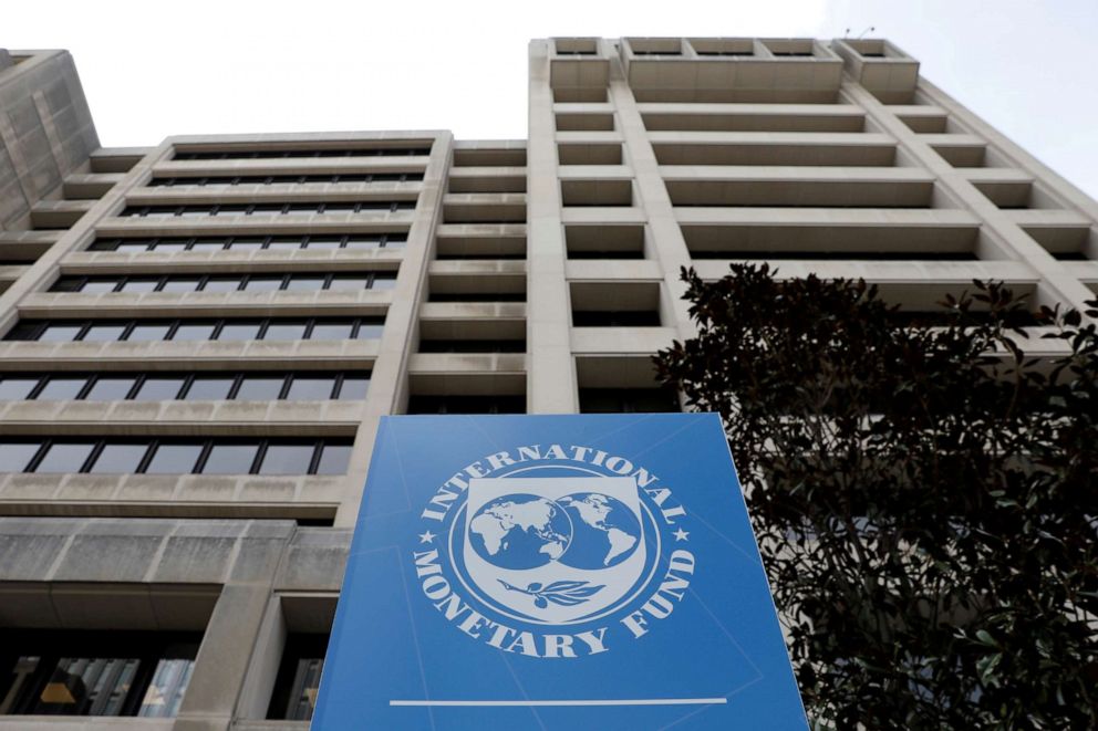 FILE PHOTO: The headquarters of the International Monetary Fund is seen in Washington, D.C., U.S., on April 8, 2019.