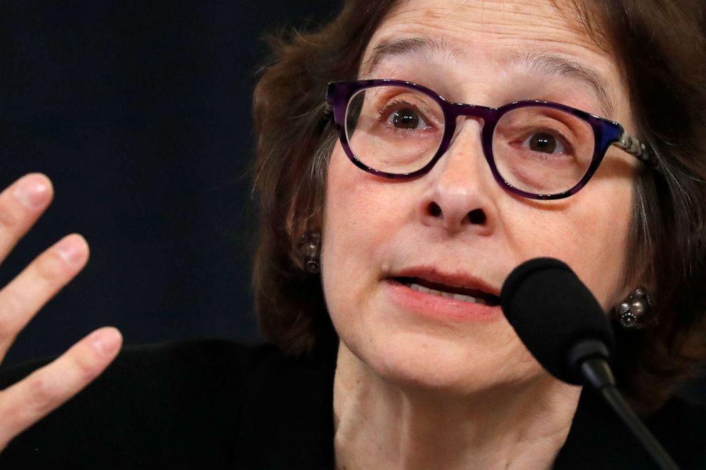 PHOTO: Constitutional law expert Stanford Law School professor Pamela Karlan testifies during a hearing before the House Judiciary Committee, Dec. 4, 2019, on Capitol Hill in Washington.