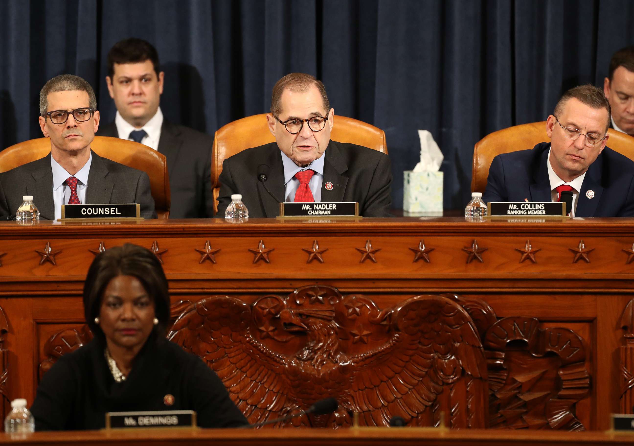 PHOTO: House Judiciary Committee Chairman Jerry Nadler speaks as the House Judiciary Committee holds a public hearing to vote on the two articles of impeachment against President Trump, Dec. 13, 2019, in Washington.