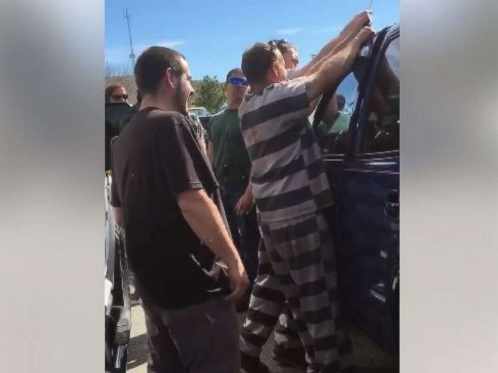 PHOTO: A group of inmates in Pasco County, Fla., came to the rescue of a dad who accidentally locked his 1-year-old daughter in their truck on Thursday, Feb. 14, 2019.