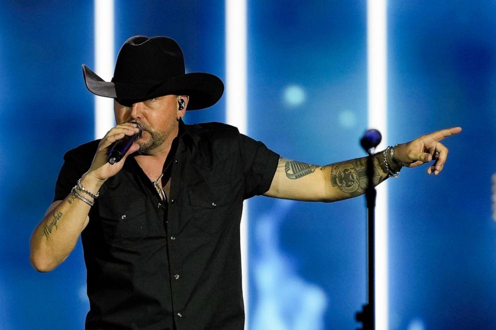 PHOTO: Jason Aldean performs at the Liberty Ball during the 60th Presidential Inauguration, Jan. 20, 2025, in Washington. 