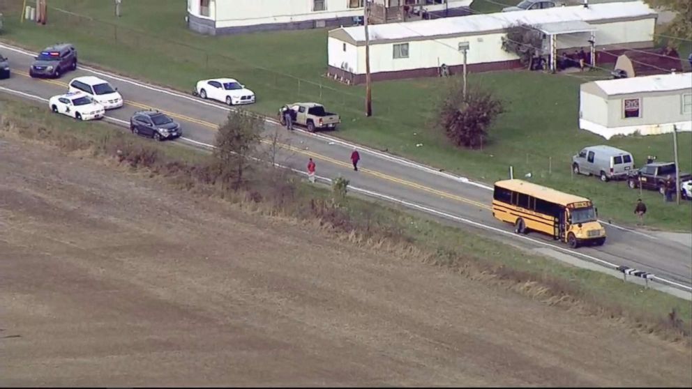 PHOTO: Three children were struck and killed and another seriously injured at a school bus stop in Fort Wayne, Ind., Oct. 30. 2018.