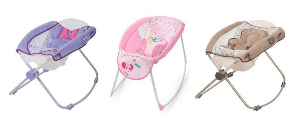 PHOTO: The Consumer Product Safety Commission has reported many infant deaths due to inclined sleepers. Recalled sleepers pictured here.