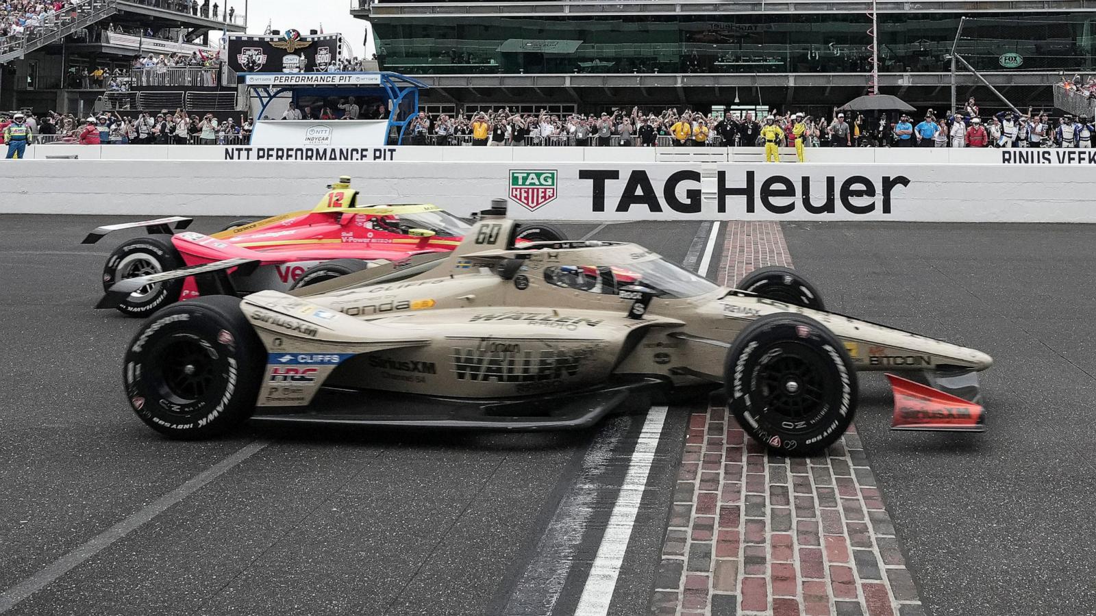 Late pass sends Rosenqvist past Malukas for closest Indy 500 win in history