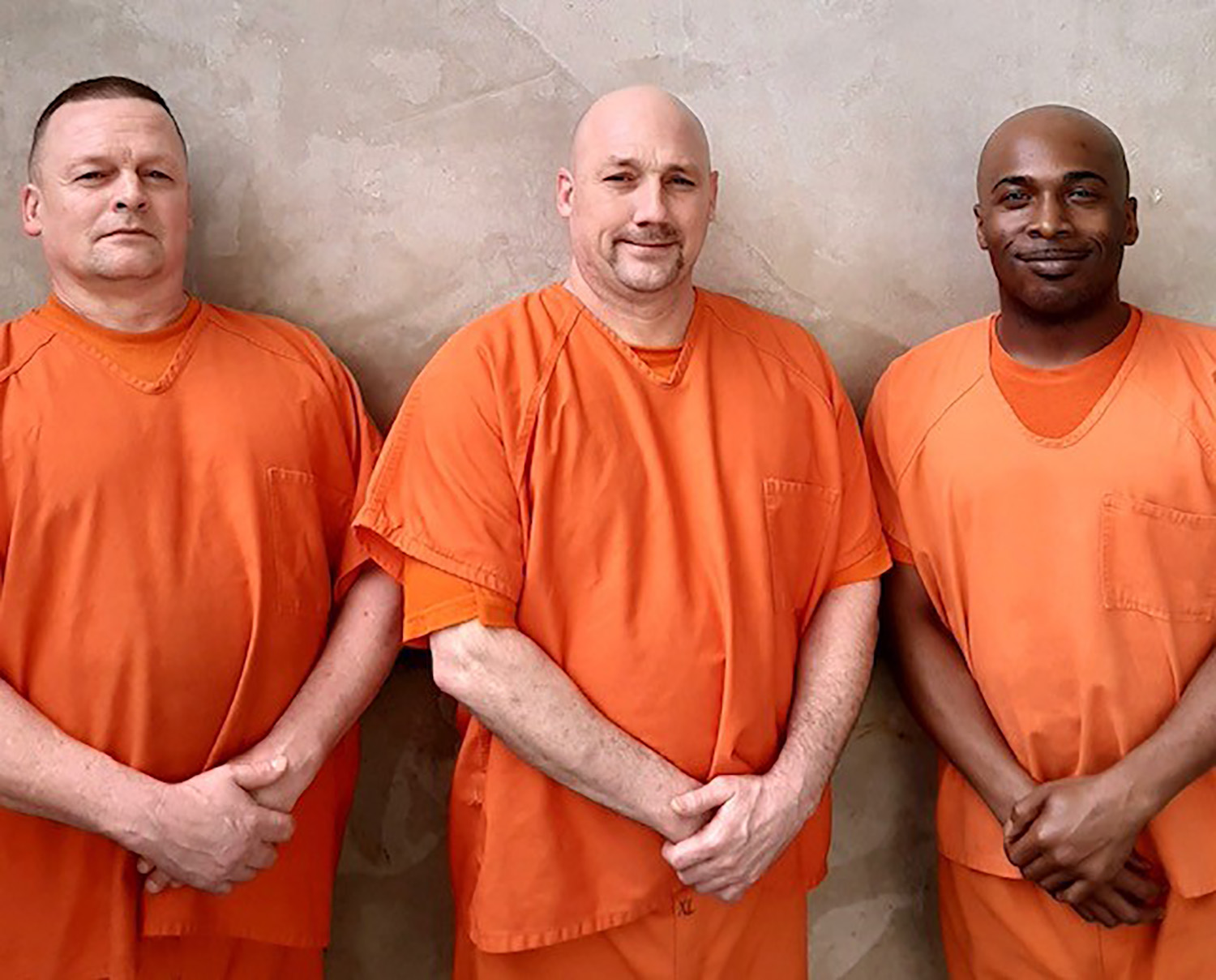 PHOTO: Gwinnett County Sheriff's Office posted a photo of inmates who came to the rescue of a deputy who collapsed and struck his head during a medical incident at the jail in July 2020.
