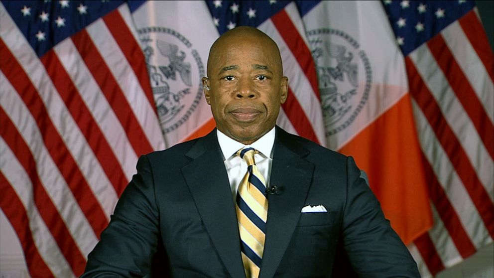 PHOTO: New York City Mayor Eric Adams appears on "Good Morning America," Jan. 10, 2022.