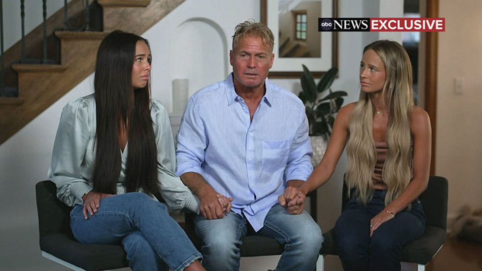 PHOTO: From L to R: Daughter Macy Morphew, Barry Morphew, and daughter Mallory Morphew speak to "Good Morning America" in an exclusive interview.