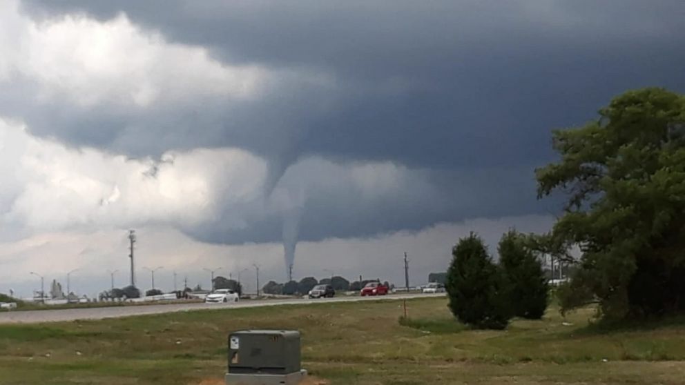 PHOTO: A tornado touches down in Iowa, July 19, 2018.