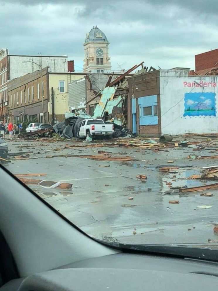 PHOTO: Destruction from a tornado in Marshalltown, Iowa, July 19, 2018.