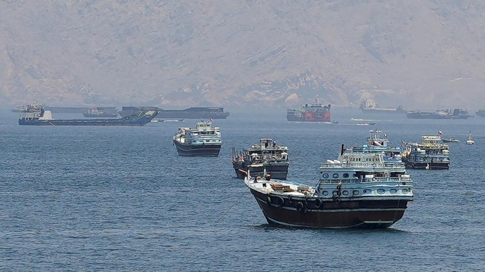 PHOTO: Vessels in the Strait of Hormuz in Musandam, Oman, May 6, 2026. 