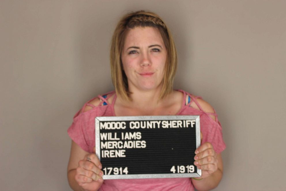 PHOTO: Mercadies Irene Williams was arrested after authorities found her children in makeshift cages and with apparent drugs in the Modoc County, Calif., house on Friday, April 19, 2019.