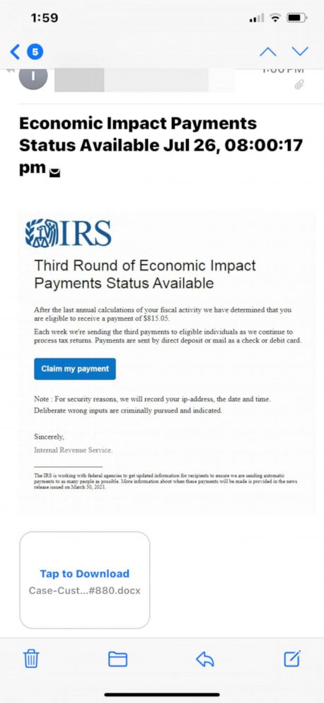 irs fraud alert