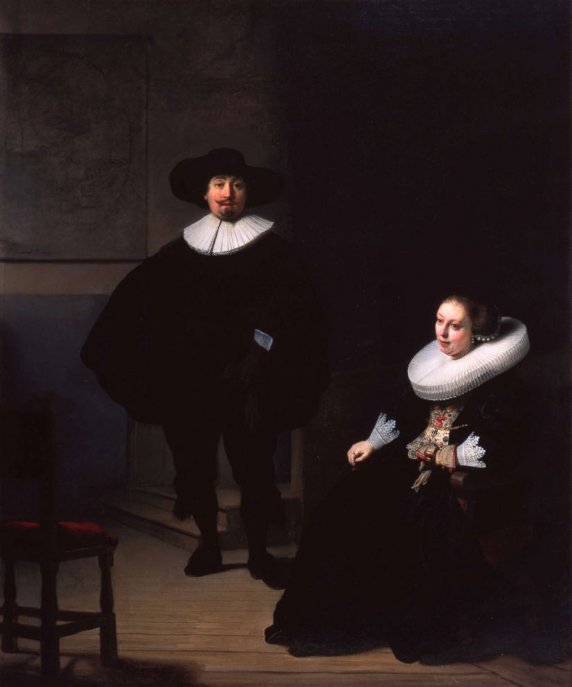 PHOTO: This painting, titled "A Lady and Gentlemen in Black"? by Rembrandt Van Rijn, was one of the 13 works stolen from the Isabella Stewart Gardner Museum in 1990.