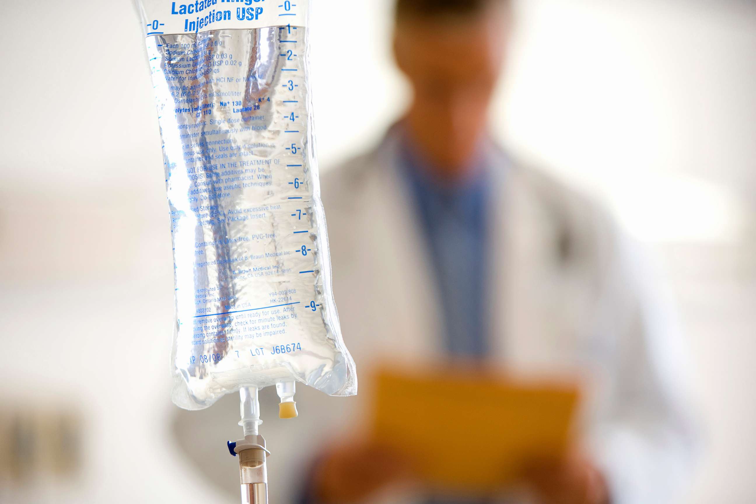 PHOTO: An intravenous bag is pictured in this undated stock photo.