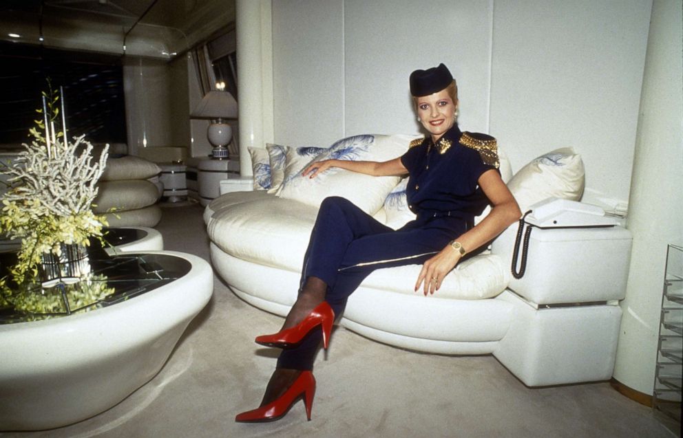 PHOTO: Ivana Trump aboard the Trump Princess super yacht, circa 1988, in New York City.