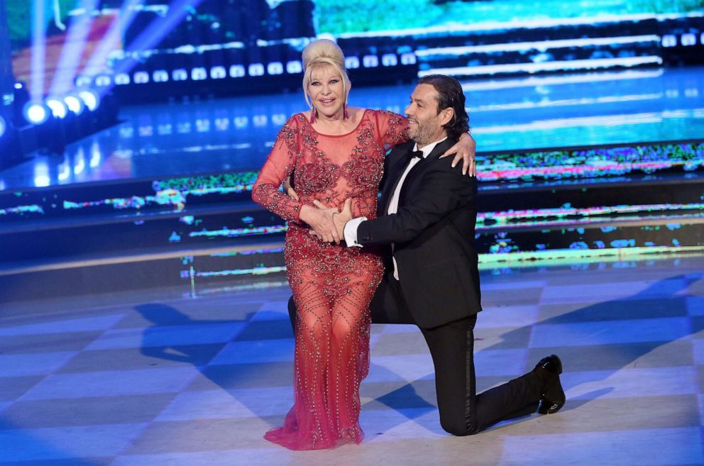 PHOTO: Ivana Trump and her ex-husband Rossano Rubicondi perform on the Italian version of Dancing with the Stars (Ballando Con Le Stelle), May 5, 2018, in Rome, Italy.