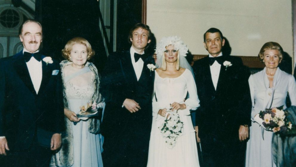 PHOTO: Ivana Trump shares a photo from her wedding to Donald Trump in 1977 featuring Fred Trump, Mary Trump, Donald Trump, Ivana Trump, Ivana's father and her aunt, from left to right.