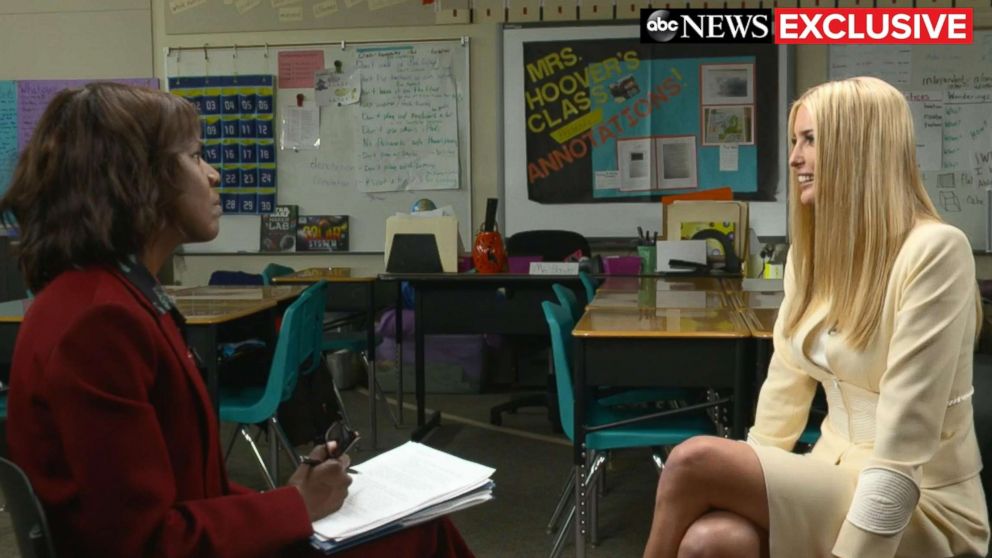 PHOTO: Ivanka Trump sits down with ABC News' Deborah Roberts for an exclusive interview, Nov. 27, 2018.