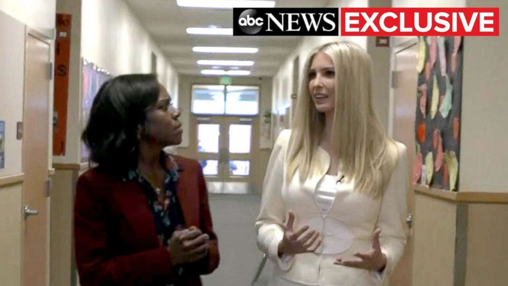 PHOTO: Ivanka Trump sits down with ABC News' Deborah Roberts for an exclusive interview, Nov. 27, 2018.