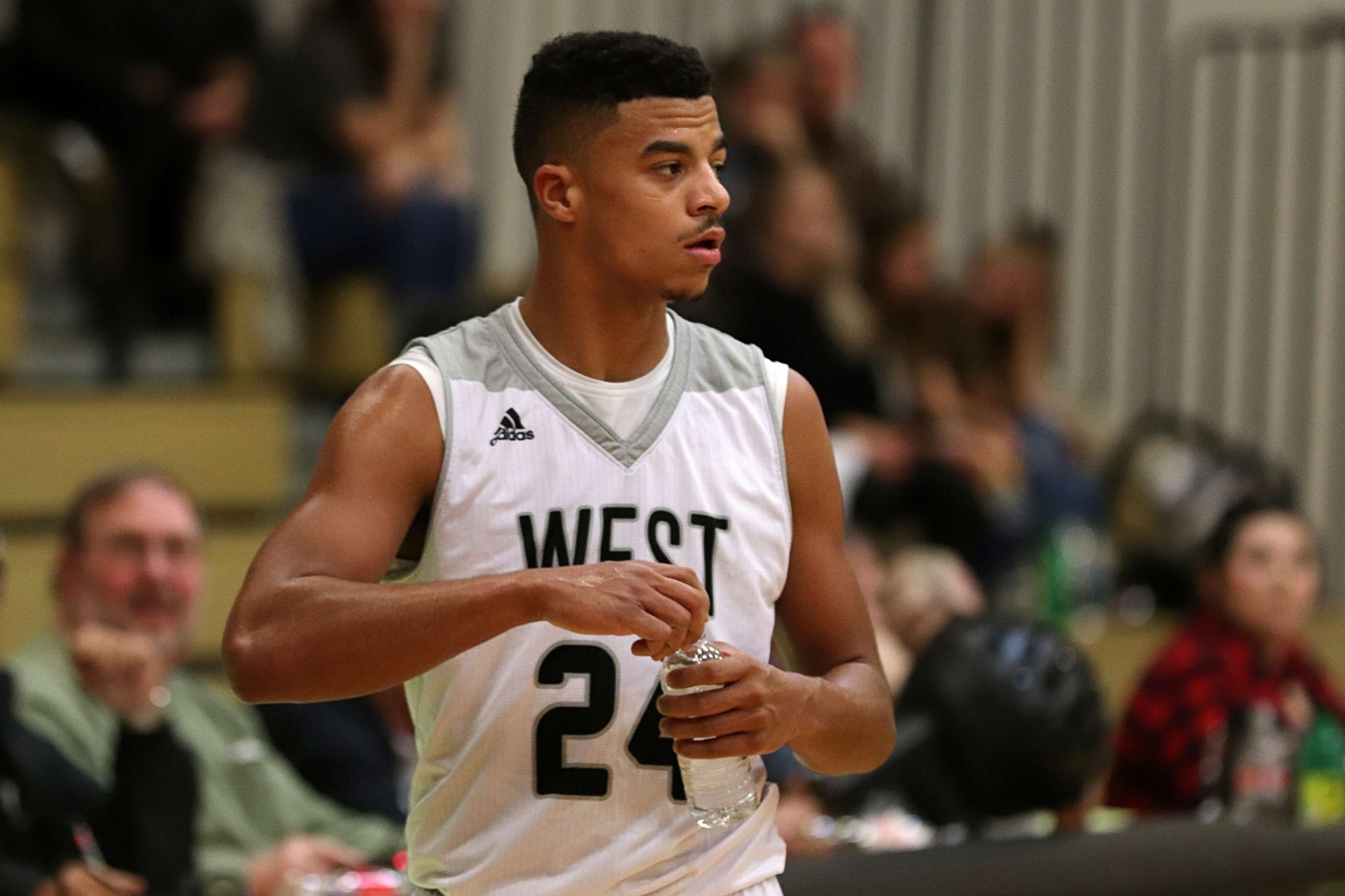 PHOTO: Jace Colucci, 17, plays basketball for Westside High School in Wyoming in an undated handout photo.