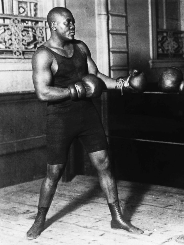 PHOTO: The heavyweight boxing champion Jack Johnson (1878-1946) is pictured in this undated file photo.