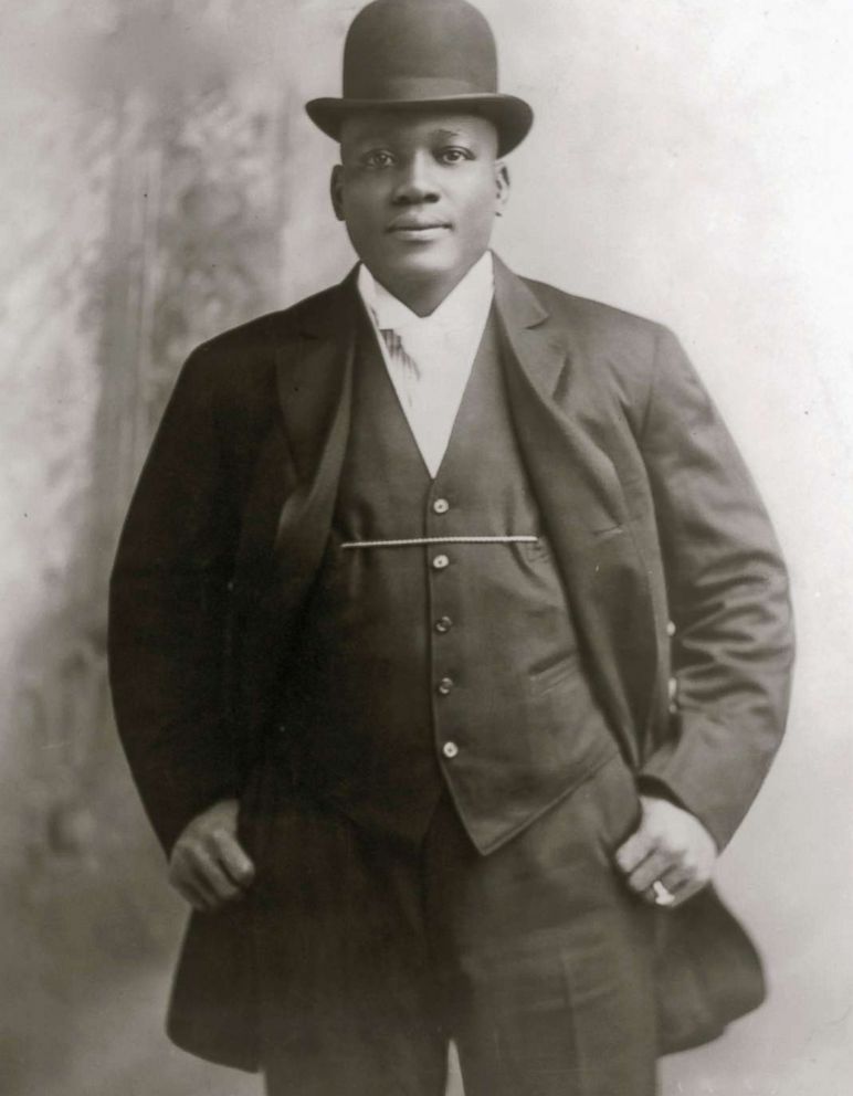 PHOTO: American boxer Jack Johnson poses for a portrait circa 1909.