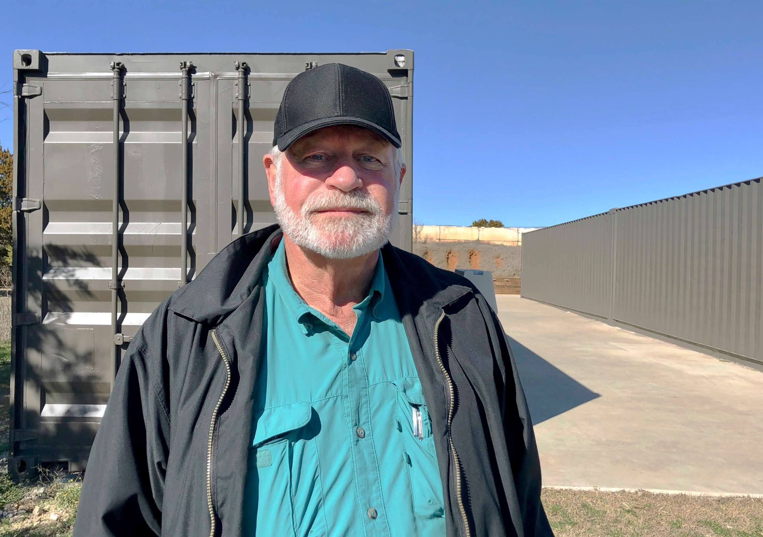 PHOTO: Jack Wilson, 71, poses for a photo at a firing range outside his home in Granbury, Texas, Dec. 30, 2019.