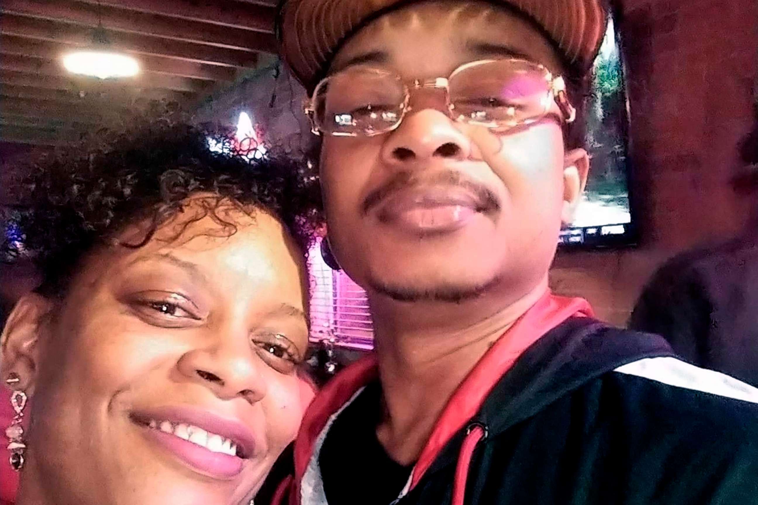 PHOTO: Adria-Joi Watkins, Watkins, left, poses in a selfie with her second cousin Jacob Blake, in a Sept. 2019 photo taken in Evanston, Ill.
