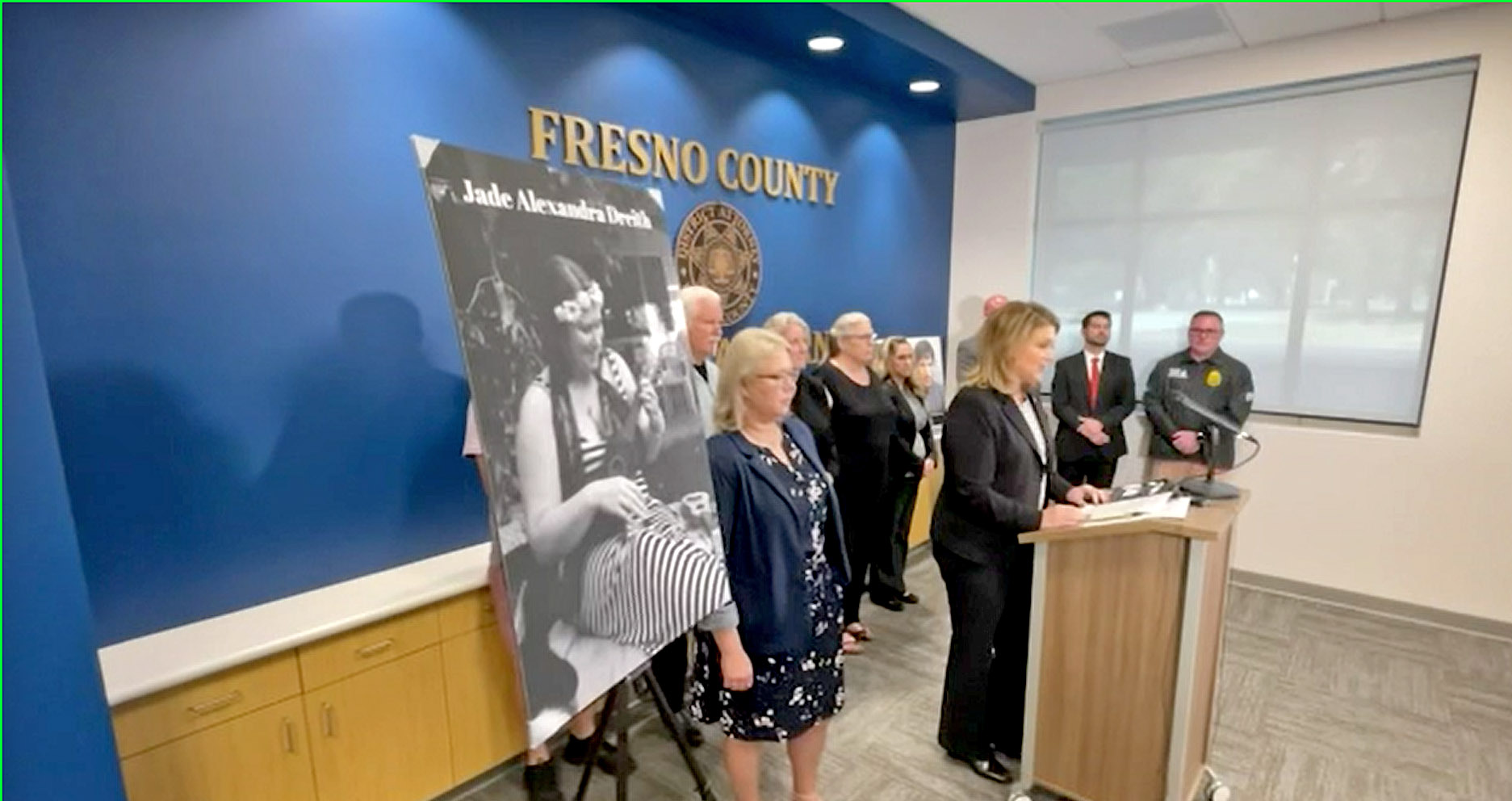 PHOTO:  Fresno County District Attorney Lisa Smittcamp speaks to the press on Oct. 19, 2022, in Fresno, Calif., as a suspected drug dealer has been charged with murder after Jade Dreith's fentanyl-related death.