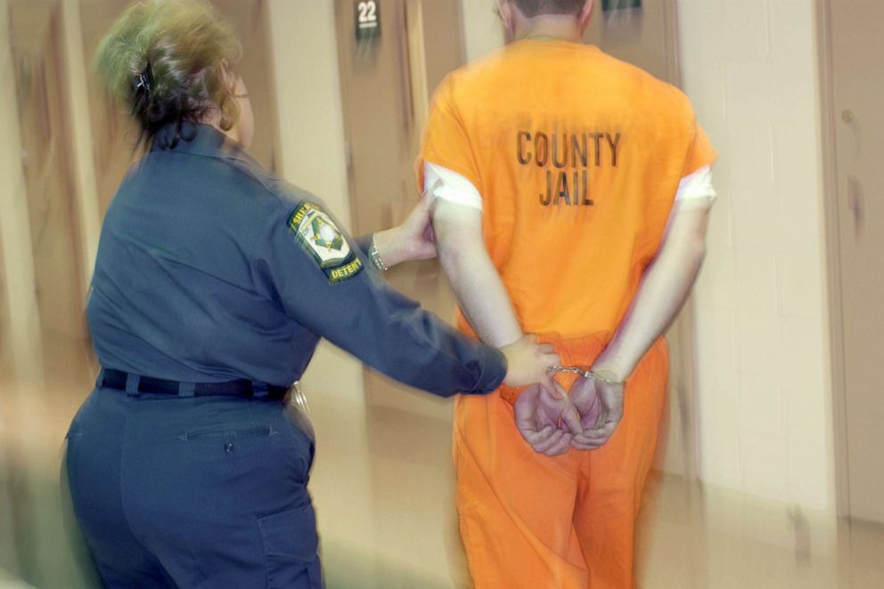 PHOTO: In this undated file photo, a corrections officer escorts a prisoner.