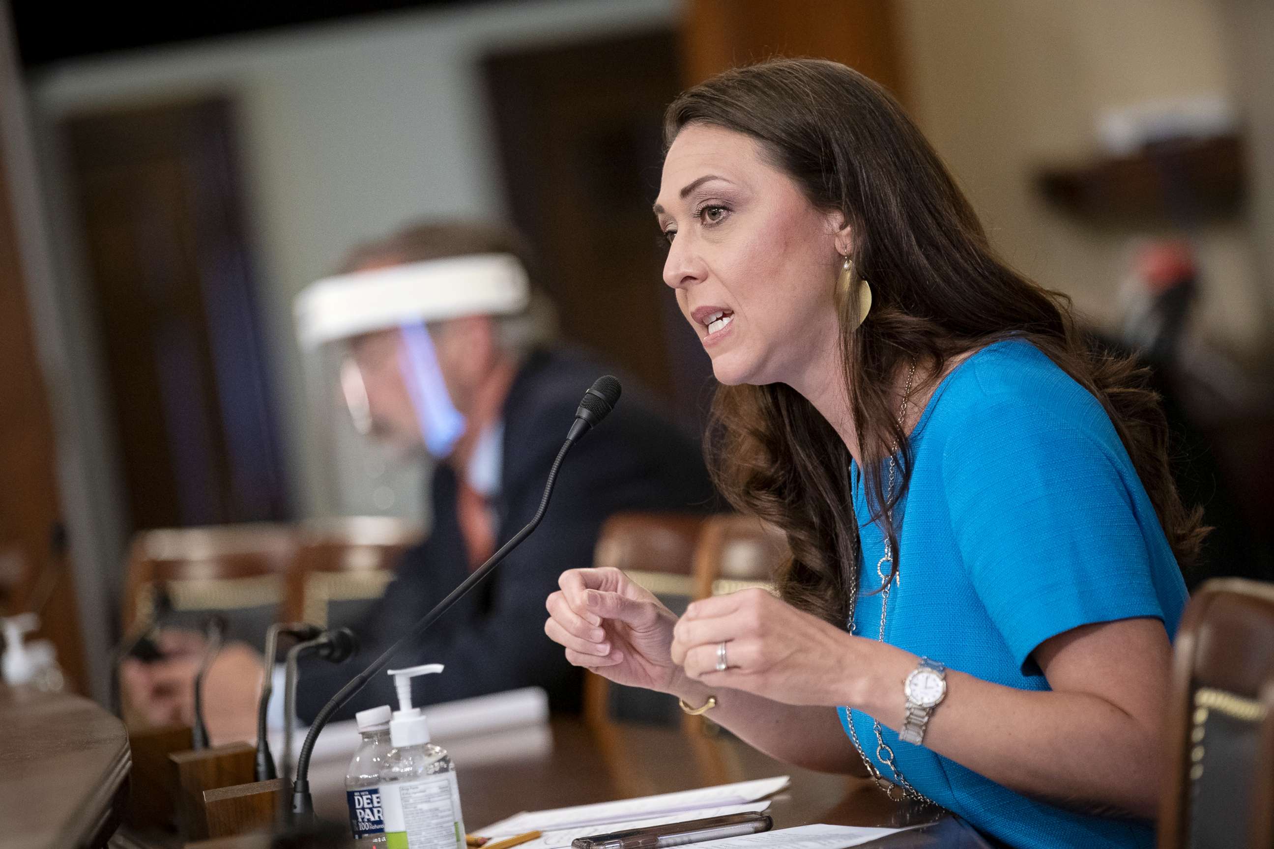 PHOTO: Representative Jaime Herrera Beutler, a Republican from Washington, speaks during a House Appropriations Subcommittee hearing in Washington, June 4, 2020. 