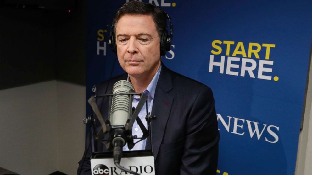 PHOTO: Former FBI Director James Comey speaks to ABC News' "Start Here" podcast on April 17, 2018.