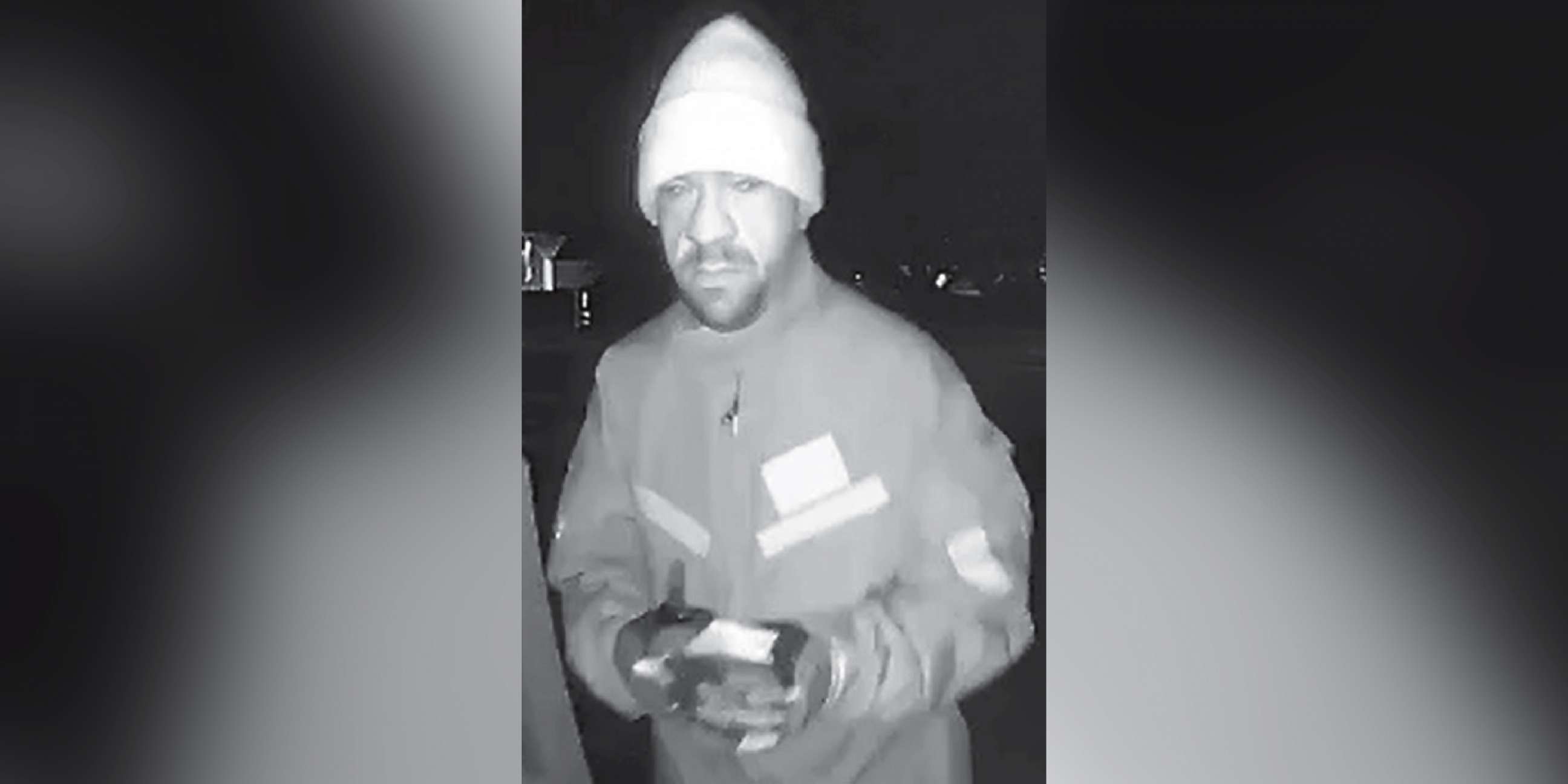 PHOTO: James Dale Reed, of Frederick, Md., is pictured in an image from Ring camera footage that was used by law enforcement officials to identify the man accused of making threats against former Vice President Joe Biden and Senator Kamala Harris.