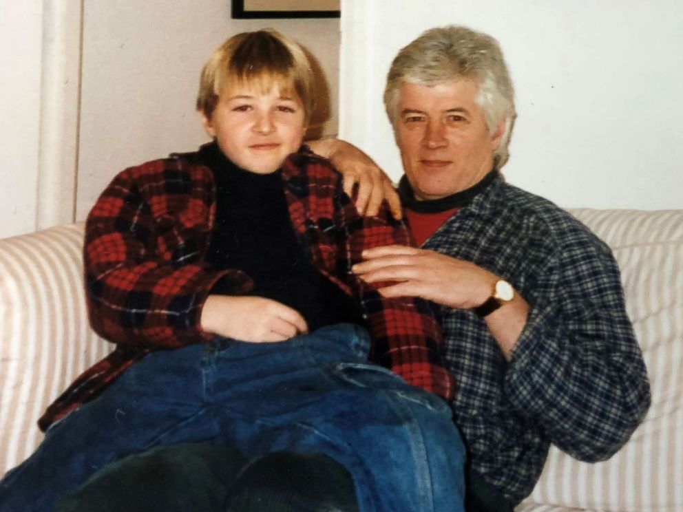 PHOTO: ABC News' James Longman, as a child, with his father, who ended his life when James was 9 years old.