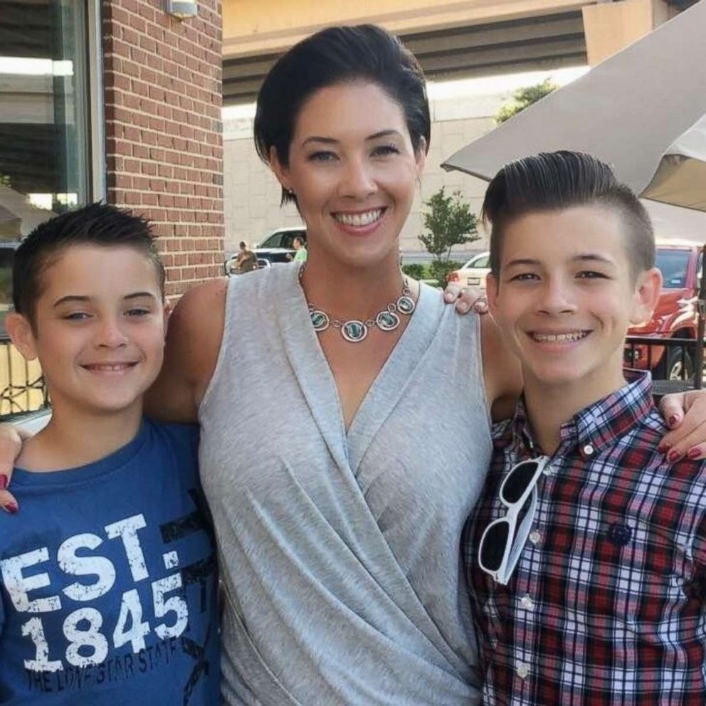 PHOTO: Jamie Leigh Hogan is photographed with her sons in this undated family photo.