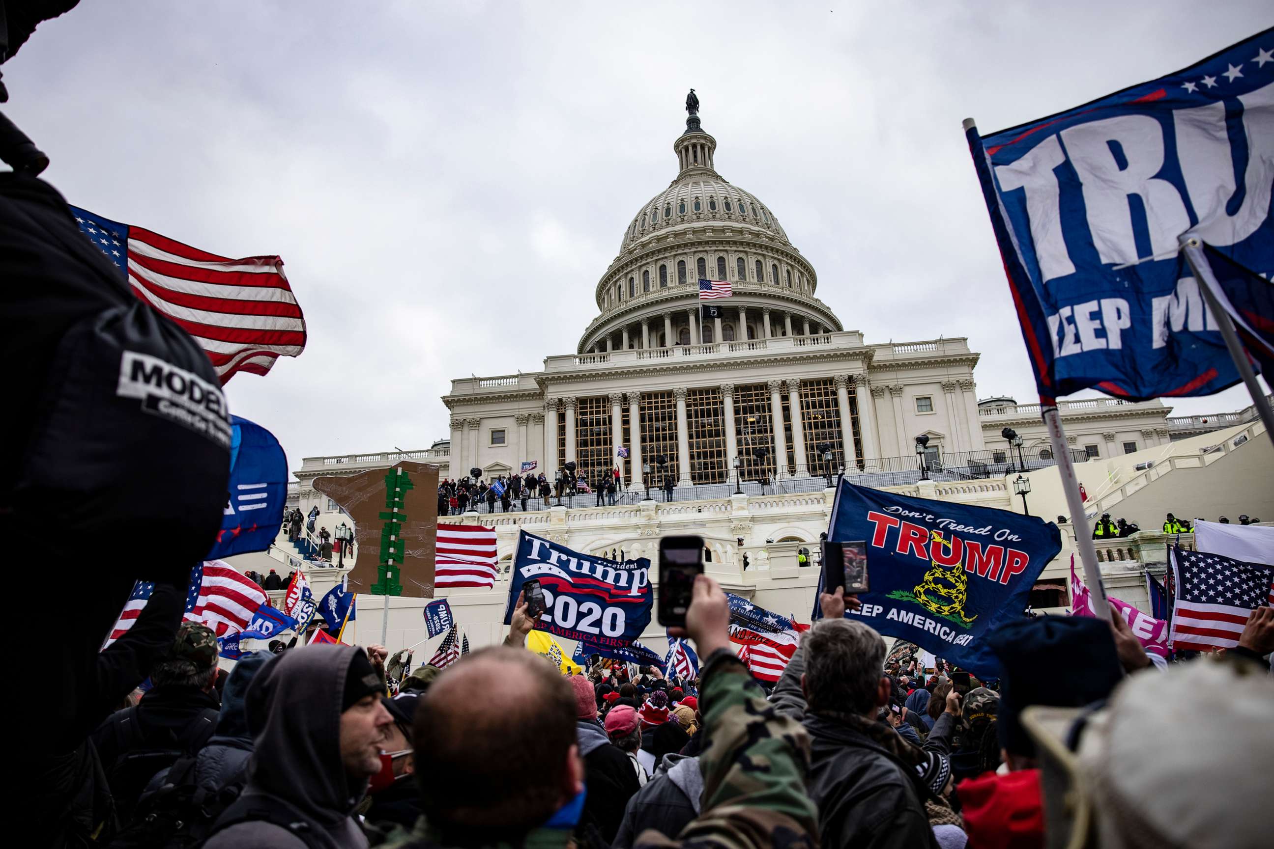 PHOTO: Pro-Trump supporters storm the Capitol following a rally with President Donald Trump, Jan. 6, 2021.