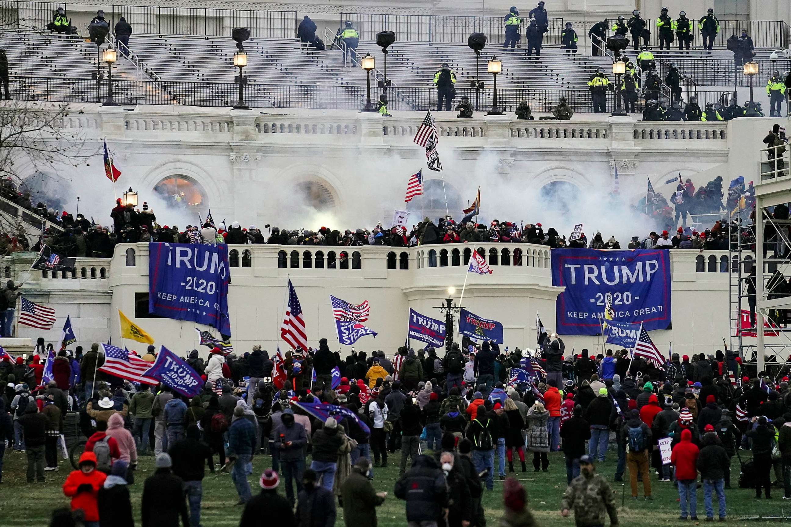 PHOTO: FILE - Rioters at the U.S. Capitol, Jan. 6, 2021, in Washington.