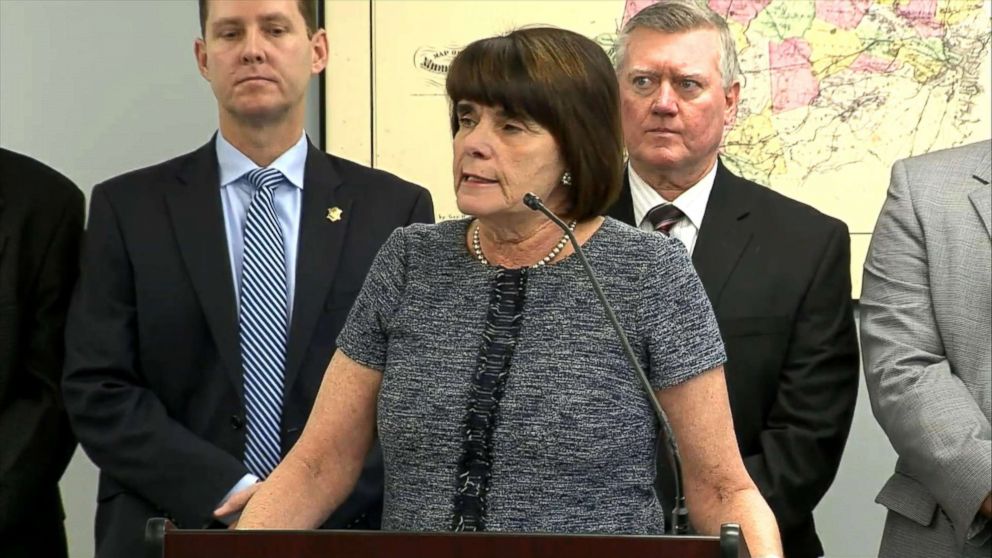 PHOTO: Middlesex District Attorney Marian Ryan speaks at a press conference in Woburn, Massachusetts on November 20, 2018.