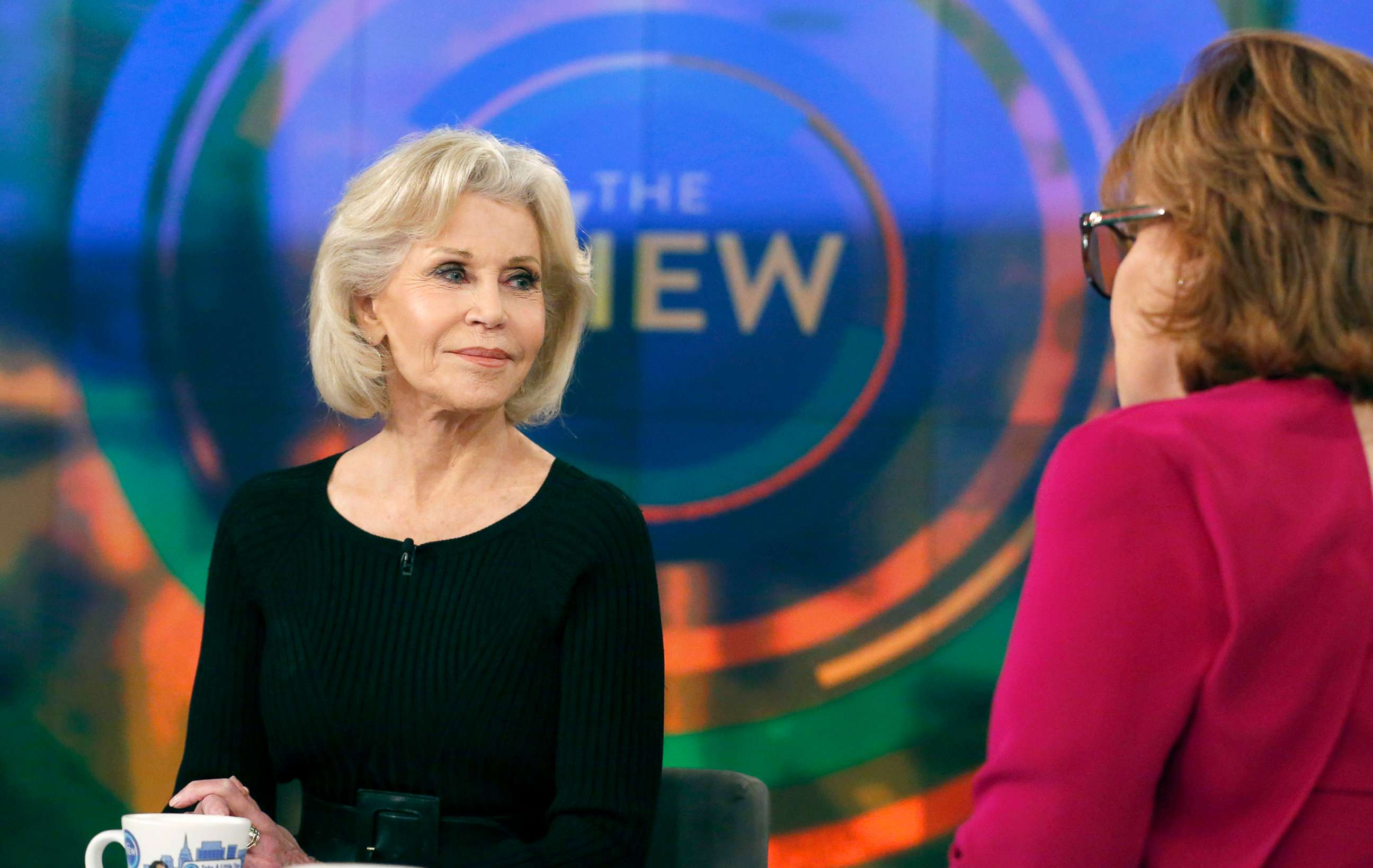 PHOTO: Actress Jane Fonda discusses her recent activism on Capitol Hill for environmental change during her appearance on "The View," Nov. 5, 2019.