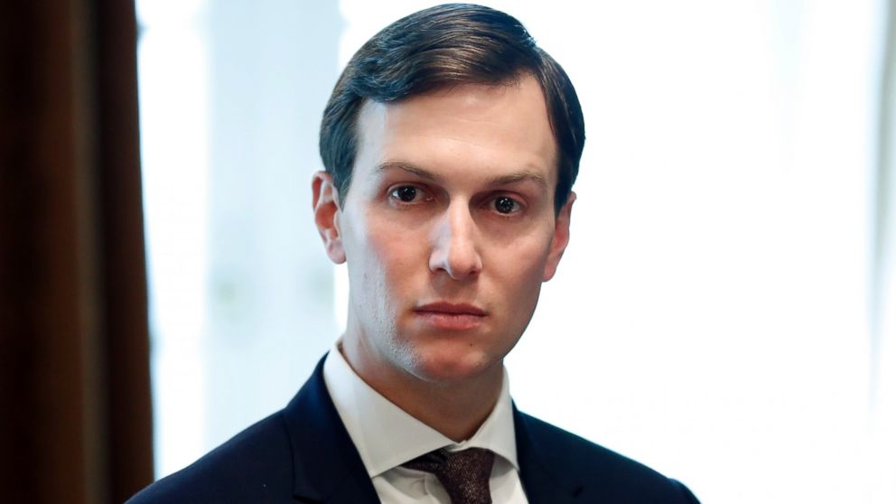 In this Sept. 12, 2017, file photo, White House Senior Adviser Jared Kushner listens as President Donald Trump speaks during a meeting with Malaysian Prime Minister Najib Razak in the Cabinet Room of the White House in Washington.