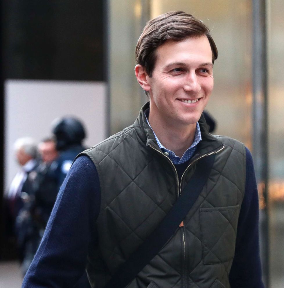 PHOTO: In this Nov. 14, 2016 file photo, Jared Kushner, son-in-law of of President-elect Donald Trump walks from Trump Tower, in New York.