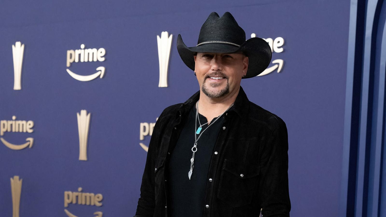 PHOTO: Jason Aldean arrives for the 59th Academy of Country Music awards (ACM) at Ford Center in The Star in Frisco, Texas, on May 16, 2024.