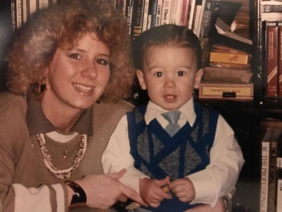 PHOTO: Jay Allen, a country music singer, and his mother, Sherry, in his early years. Allen is a country music singer.