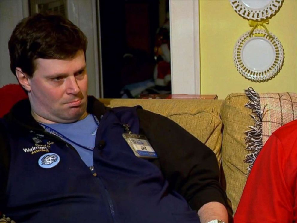 PHOTO: A petition to save the position of Walmart greeter for Jay Melton, left, who has cerebral palsy, has garnered nearly 6,000 signatures.